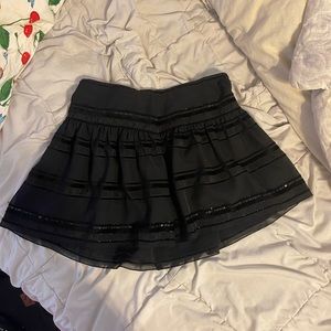 Vintage Guess Black Sequin Skirt
